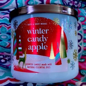 Winter candy apple bath and body works candle